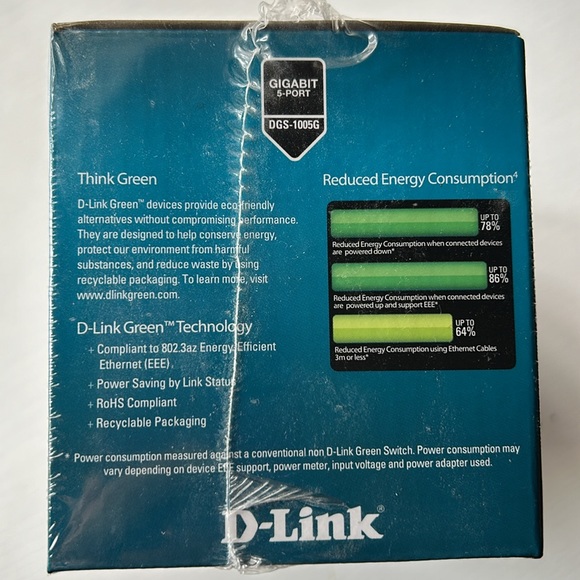 New in box D-Link 5 port gigabit Ethernet switch - Picture 3 of 5